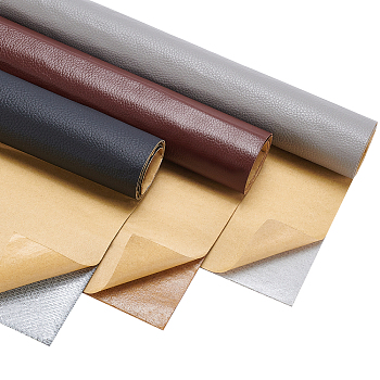 Self-adhesive PVC Leather, Sofa Patches, Car Seat, Bed Leather Repair Subsidies, Mixed Color, 61.15x30.5x0.08cm, 3sheets/set