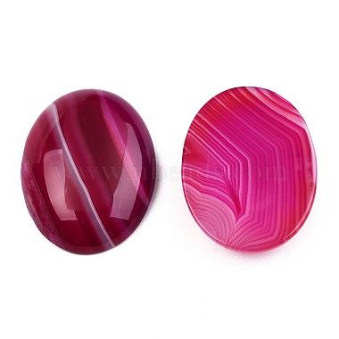 Natural Banded Agate/Striped Agate Cabochons(G-T122-22A)-3