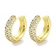 Brass Micro Pave Cubic Zirconia Cuff Earrings for Women(EJEW-D088-07G)-1