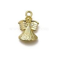 Alloy Pendants,  Golden Charms, Angel & Fairy, 16.5x10.5x3mm, Hole: 1.6mm(FIND-U023-01G-02)