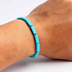 Turquoise Bracelet with Elastic Rope Bracelet, Male and Female Lovers Best Friend(DZ7554-5)