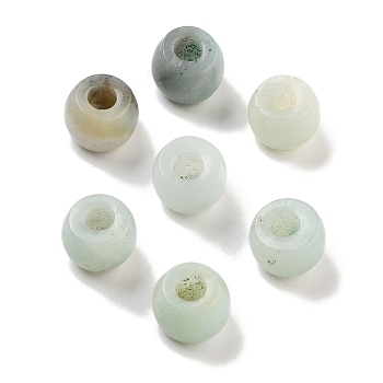 Natural Flower Amazonite Beads, Barrel, 8~8.4x5~6.6mm, Hole: 2~3.2mm