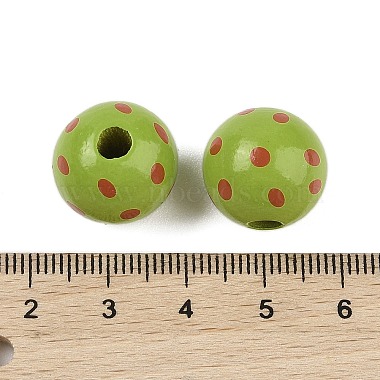 Wood European Beads(WOOD-M014-02A)-3