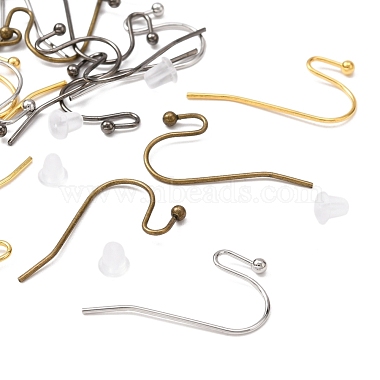 240Pcs 4 Colors Brass Earring Hooks(DIY-YW0005-43)-4