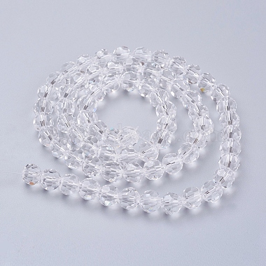 facettes(32 facettes) brins de perles rondes en verre(X-EGLA-J042-8mm-12)-2