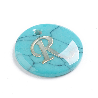 Synthetic Turquoise Charms(X-G-L561-001R)-2