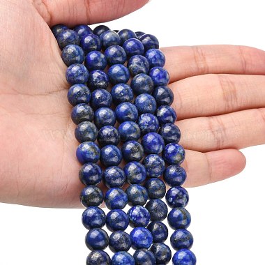 Chapelets de perles en lapis-lazuli naturel(X-G-G099-8mm-7)-4