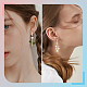 20Pcs Brass Stud Earrings Findings(KK-SC0006-04)-4