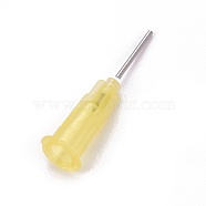 Plastic Fluid Precision Blunt Needle Dispense Tips, Pale Goldenrod, 7.5x6.5x30mm, Inner Diameter: 4mm, Pin: 0.9mm(TOOL-WH0117-19K)