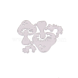 Carbon Steel Cutting Dies Stencils, for DIY Scrapbooking/Photo Album, Decorative Embossing DIY Paper Card, Mushroom, Matte Platinum Color, 6x7.8cm(DIY-F032-35)