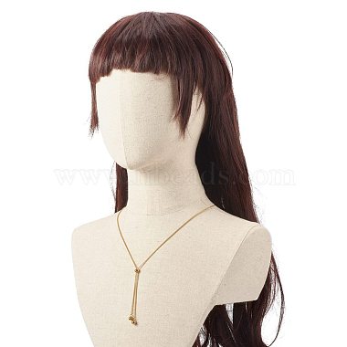 Round Beads Lariat Necklace for Girl Women(NJEW-JN03709)-3
