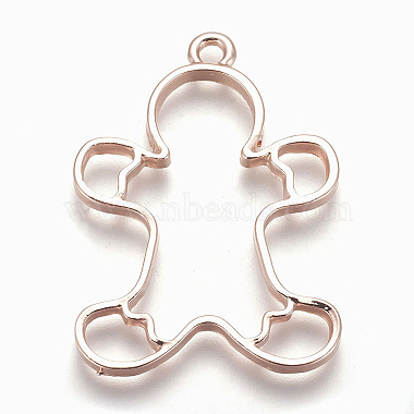 Pendentifs à fond ouvert en alliage(X-PALLOY-Q351-27RG-FF)-2