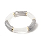 Bracelets extensibles en perles de tube acrylique(BJEW-JB07762-04)-1