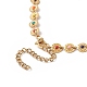 Colorful Enamel Flower Link Chain Necklace(NJEW-JN04233)-3