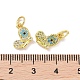 Real 18K Gold Plated Brass Micro Pave Cubic Zirconia Pendants(KK-L209-044G-01)-3