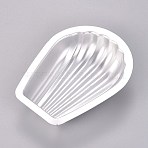 Aluminium Alloy Bath Bomb Mold, for Bath Bombs Handmade Soaps, Shell, Silver, 103.3x79x24mm(DIY-WH0158-33)