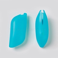 Silicone Portable Toothbrush Case, Dark Turquoise, 60x26x19mm(X-SIL-WH0001-03)