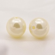 ABS Plastic Imitation Pearl Round Beads, White, 5mm, Hole: 1.5mm, about 5054pcs/361g(SACR-S074-5mm-A41)