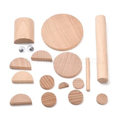 DIY Woodwork 3D Monkey Animal Wood Chip Tree Branch Material Pack(DIY-C024-06)-2