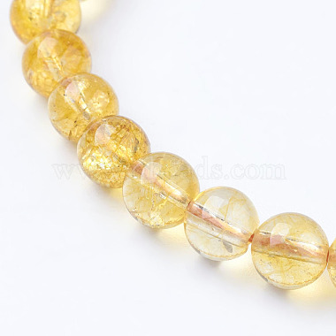Natural Quartz Crystal Beads Strands(G-C076-6mm-6)-3