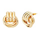 1 Pair Brass Stud Earrings(EJEW-LP0001-69)-1