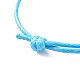 Cat Eye Rondelle Beaded Cord Bracelet(BJEW-JB07852)-5