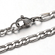 304 Stainless Steel Figaro Chain Necklaces(NJEW-I065-36)-1