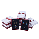 Kraft Cotton Filled Rectangle Cardboard Jewelry Set Boxes with Bowknot(CBOX-N006-03)-1