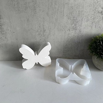 Animal Candle Holder Silhouette Silicone Molds, For Candle Making, Butterfly, 10.2x11x2.7cm