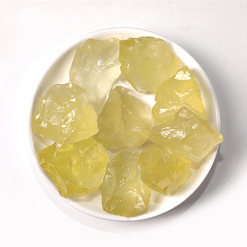 Natural Rough Raw Citrine Display Decorations, Reiki Stones for Fountain Rocks, Wire Wrapping, Witchcraft, Home Decorations, Random Size and Shape, 10~20mm, 100g/bag