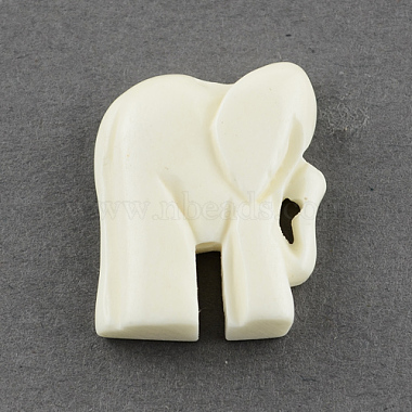 24mm Ivory Elephant Bone Pendants
