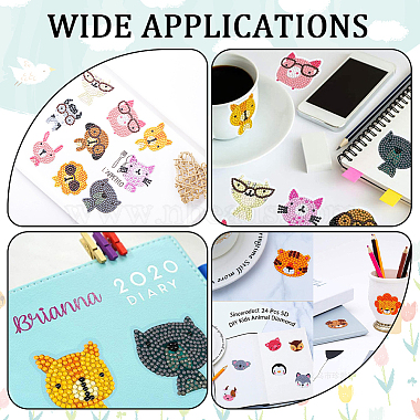 DIY Cartoon Style Animal  Sticker Kit(DIY-WH0453-29)-5