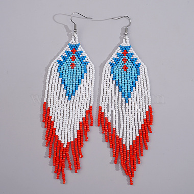 White Others Glass Earrings