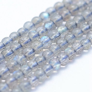 3mm Round Labradorite Beads