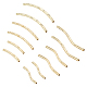 PandaHall Elite Brass Curved Tube Beads(KK-PH0001-58G-NF)-1