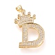 Brass Micro Pave Cubic Zirconia Pendants(KK-R138-002D)-1