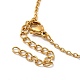 Crystal Rhinestone Star Dangle Hoop Earring & Moon Pendant Nacklace(SJEW-P002-07G)-7