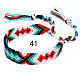 Cotton Braided Rhombus Pattern Cord Bracelet(FIND-PW0013-003A-41)-1