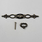 Alloy Cabinet Handles, with Iron Screws, Antique Bronze, 160x22x5mm(FIND-WH0148-892)