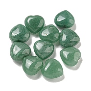 Natural Green Aventurine Beads, Half Drilled, Heart, 15.5x15.5x8mm, Hole: 1mm(G-P531-A15-01)