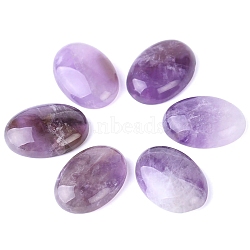 Natural Amethyst Cabochons, Flat Oval, 18x13mm(PW-WGE1DD0-04)