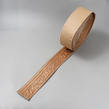 Self-Adhesive XPE Foam Contact Paper, Wall Stickers, for Shelf Liner Dresser Drawer Locker, Sienna, 80x4mm, 9.8~10m/roll