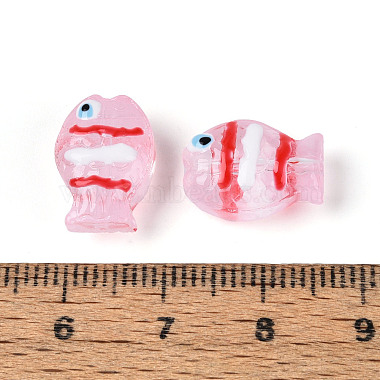 透明なガラスとエナメルビーズのストランド(GLAA-T034-01A)-4