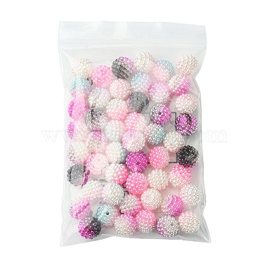 50Pcs 5 Colors Imitation Pearl Acrylic Beads(OACR-FS0001-62A)-6