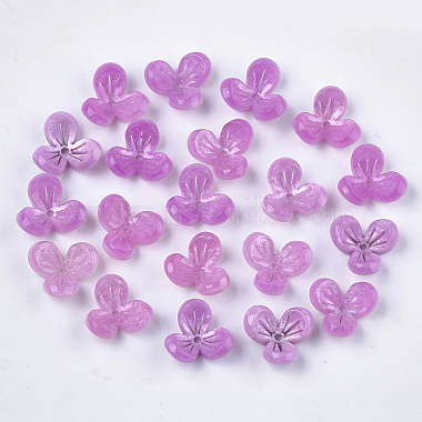 Orchid Cellulose Acetate Bead Caps