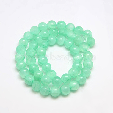 Dyed Natural Green Jade Beads Strands(X-JBS053-4MM-27)-2