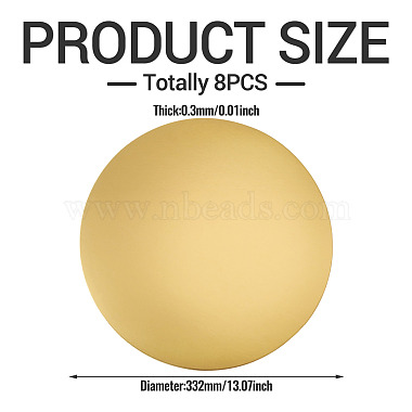 Disposable Round Paper Placemat(AJEW-TAC0030-036B)-3