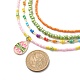 4Pcs 4 Style Glass Seed Imitatin Pearl Beaded Necklaces Set(NJEW-JN04012)-5
