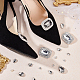 4pcs 2 couleurs décorations de chaussures rectangulaires en strass en verre(FIND-FG0002-37)-4