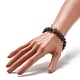 Natural Lava Rock Stretch Bracelet(BJEW-JB06835)-4